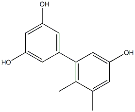 5',6'-Dimethyl-1,1'-biphenyl-3,3',5-triol 结构式