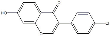 3-(4-Chlorophenyl)-7-hydroxy-4H-1-benzopyran-4-one 结构式