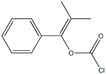 Chloroformic acid 2-methyl-1-phenyl-1-propenyl ester 结构式