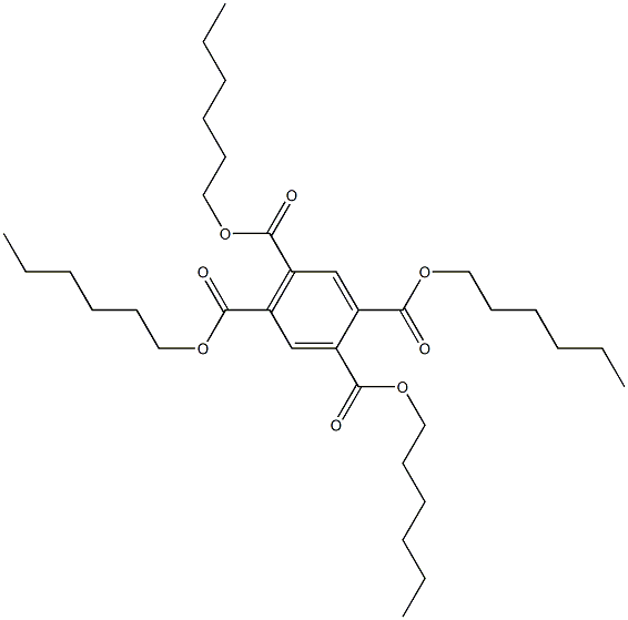 1,2,4,5-Benzenetetracarboxylic acid tetrahexyl ester 结构式