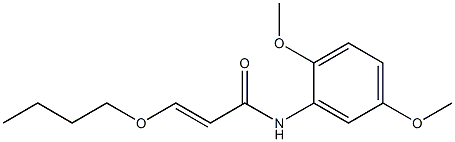 3-Butoxy-N-(2,5-dimethoxyphenyl)acrylamide 结构式