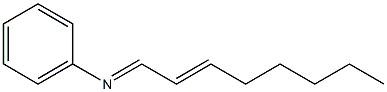 N-(2-Octen-1-ylidene)aniline 结构式