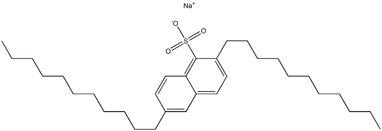 2,6-Diundecyl-1-naphthalenesulfonic acid sodium salt 结构式