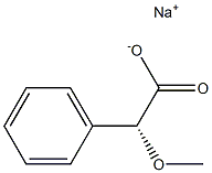 [R,(-)]-Methoxy(phenyl)acetic acid sodium salt 结构式