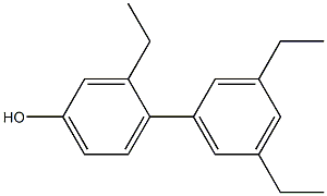 3-Ethyl-4-(3,5-diethylphenyl)phenol 结构式