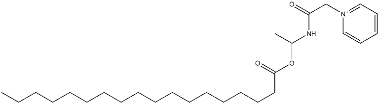 1-[1-(Stearoyloxy)ethylcarbamoylmethyl]pyridinium 结构式