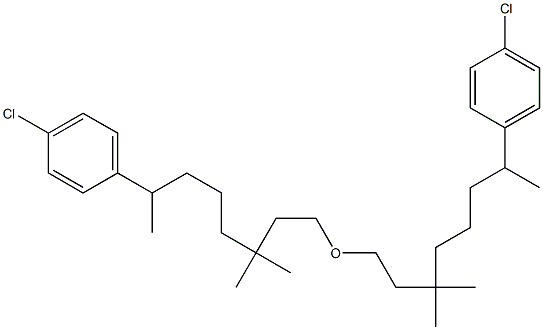 5-(4-Chlorophenyl)-1,1-dimethylhexylethyl ether 结构式