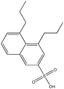 4,5-Dipropyl-2-naphthalenesulfonic acid 结构式