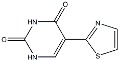 5-(2-Thiazolyl)uracil 结构式