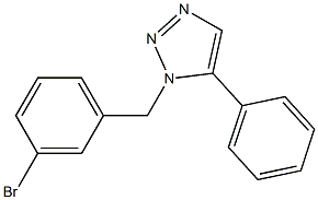 1-(3-Bromobenzyl)-5-phenyl-1H-1,2,3-triazole 结构式