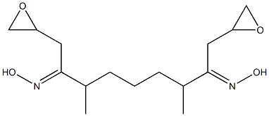 2,2'-[1,5-Dimethyl-1,5-pentanediylbis(oxymethylene)]bis(oxirane) 结构式