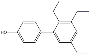 4-(2,3,5-Triethylphenyl)phenol 结构式