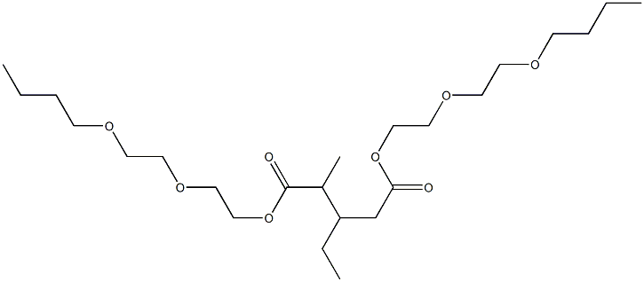 3-Ethyl-4-methylglutaric acid bis[2-(2-butoxyethoxy)ethyl] ester 结构式