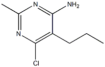 6-Chloro-2-methyl-5-propyl-4-pyrimidinamine 结构式