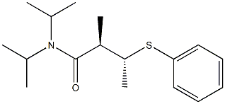 (2R,3R)-N,N-Diisopropyl-3-(phenylthio)-2-methylbutanamide 结构式