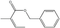 (Z)-2-Methyl-2-butenoic acid benzyl ester 结构式