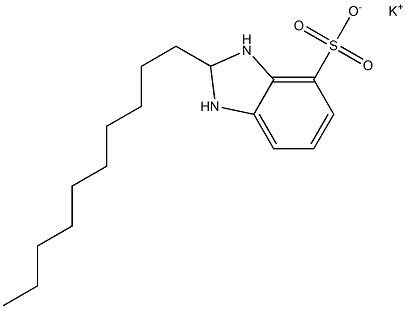 2-Decyl-2,3-dihydro-1H-benzimidazole-4-sulfonic acid potassium salt 结构式