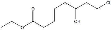 8-氯-6-羟基辛酸乙酯 结构式