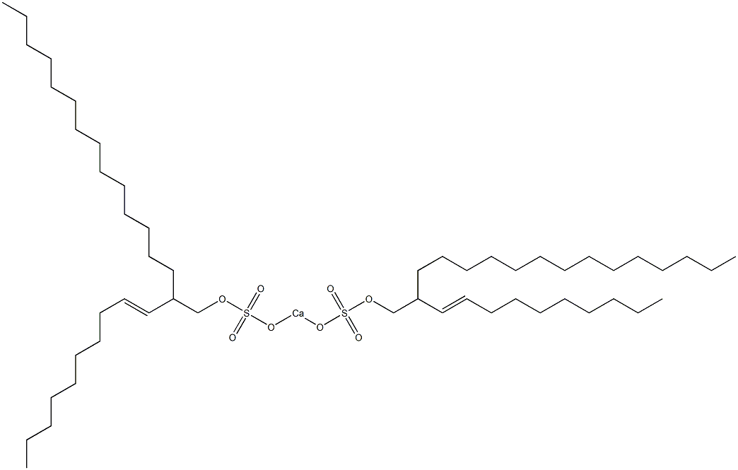 Bis[2-(1-decenyl)hexadecyloxysulfonyloxy]calcium 结构式