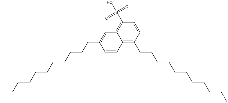 4,7-Diundecyl-1-naphthalenesulfonic acid 结构式