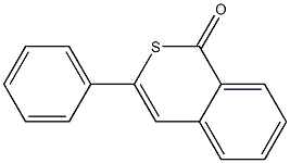 3-Phenyl-1H-2-benzothiopyran-1-one 结构式