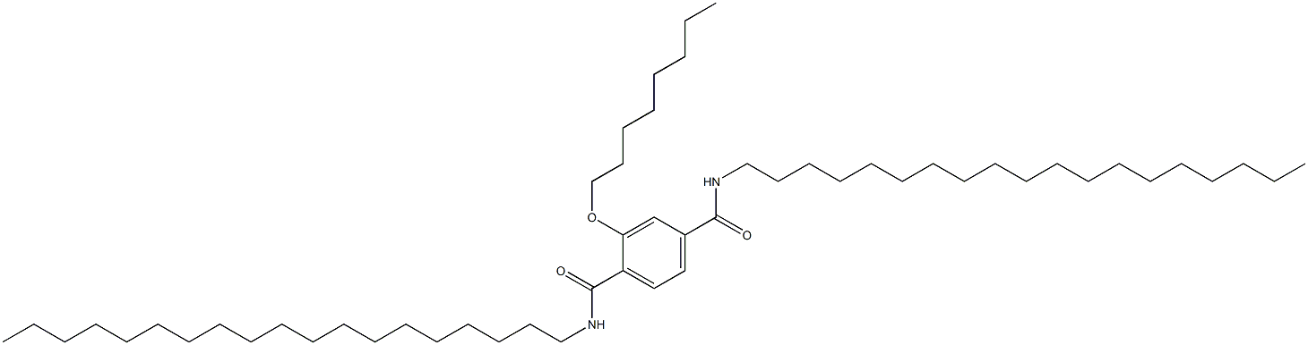 2-(Octyloxy)-N,N'-dinonadecylterephthalamide 结构式