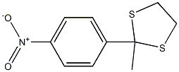 4'-Nitroacetophenone ethane-1,2-diyl dithioacetal 结构式