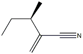 [R,(-)]-3-Methyl-2-methylenevaleronitrile 结构式