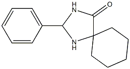 2-Phenyl-1,3-diazaspiro[4.5]decan-4-one 结构式