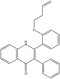 2-[2-(3-Butenyloxy)phenyl]-3-phenylquinolin-4(1H)-one 结构式