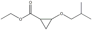 2-(2-Methylpropyloxy)cyclopropanecarboxylic acid ethyl ester 结构式