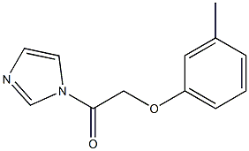 1-(1H-Imidazol-1-yl)-2-(3-methylphenoxy)ethanone 结构式