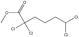 2,2,6,6-Tetrachlorohexanoic acid methyl ester 结构式