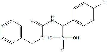 (Benzyloxycarbonylamino)(4-chlorophenyl)methylphosphonic acid 结构式