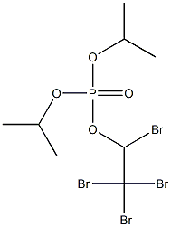 Phosphoric acid diisopropyl 1,2,2,2-tetrabromoethyl ester 结构式