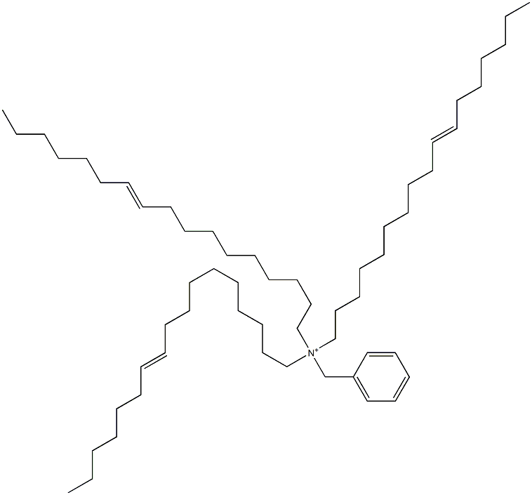 Tri(10-heptadecenyl)benzylaminium 结构式