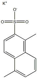 1,5-Dimethyl-2-naphthalenesulfonic acid potassium salt 结构式