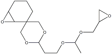 7,8-Epoxy-3-[2-[1-(glycidyloxy)ethoxy]ethyl]-2,4-dioxaspiro[5.5]undecane 结构式