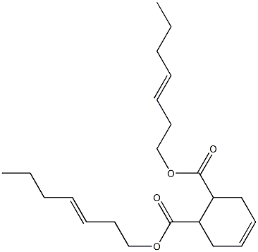 4-Cyclohexene-1,2-dicarboxylic acid bis(3-heptenyl) ester 结构式