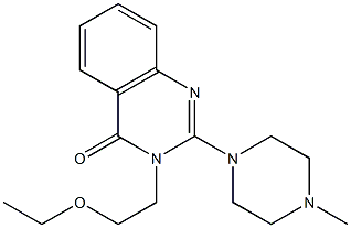 2-(4-Methylpiperazin-1-yl)-3-(2-ethoxyethyl)quinazolin-4(3H)-one 结构式
