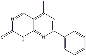 4,5-Dimethyl-7-phenylpyrimido[4,5-d]pyrimidine-2(1H)-thione 结构式