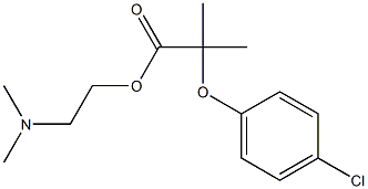 2-(4-Chlorophenoxy)-2-methylpropionic acid 2-(dimethylamino)ethyl ester 结构式