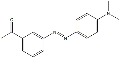 3'-[(4-Dimethylaminophenyl)azo]acetophenone 结构式