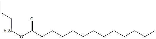 Tridecanoic acid propylsilyl ester 结构式