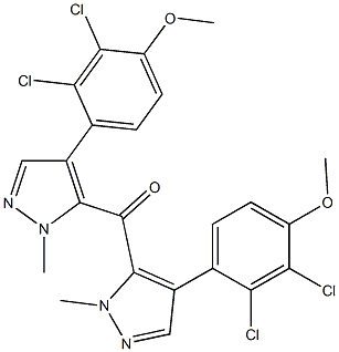 (2,3-Dichloro-4-methoxyphenyl)(2-methyl-2H-pyrazol-3-yl) ketone 结构式