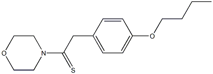 4-(p-Butoxyphenylthioacetyl)morpholine 结构式