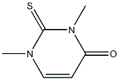 1,2,3,4-Tetrahydro-1,3-dimethyl-2-thioxopyrimidine-4-one 结构式
