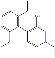 3-Ethyl-6-(2,6-diethylphenyl)phenol 结构式