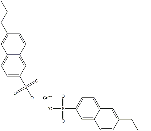 Bis(6-propyl-2-naphthalenesulfonic acid)calcium salt 结构式