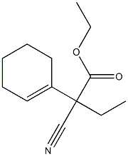 2-Cyano-2-(1-cyclohexenyl)butyric acid ethyl ester 结构式